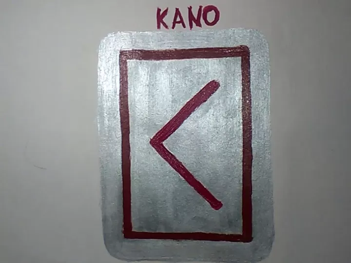 significado de la runa kano la runa vikinga de la iluminacion divina